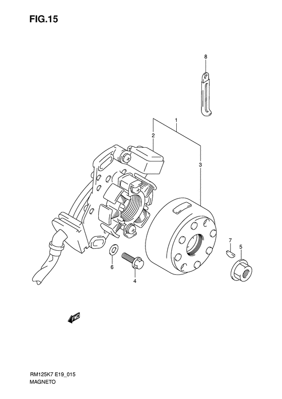 RM125 Зажигание