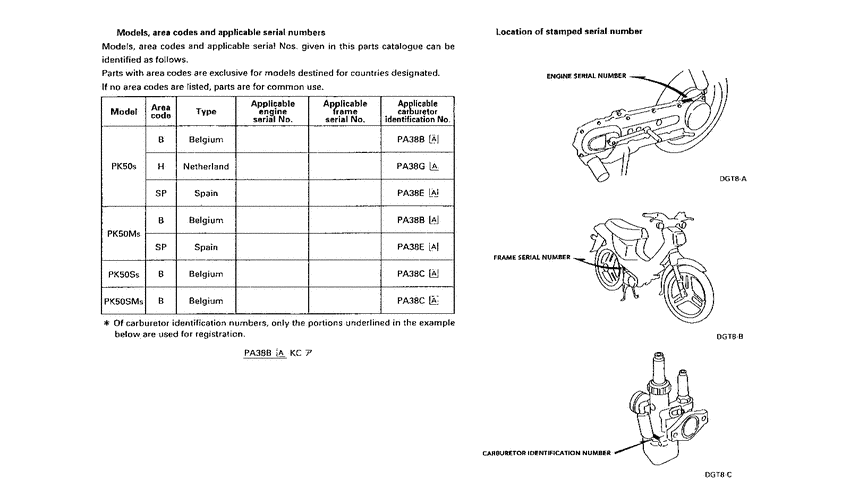 PK50S *Applicable serial numbers