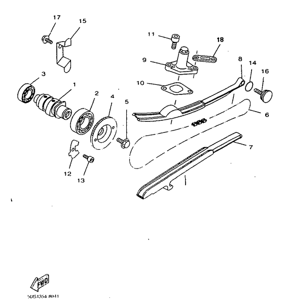 YP125 Camshaft. chain