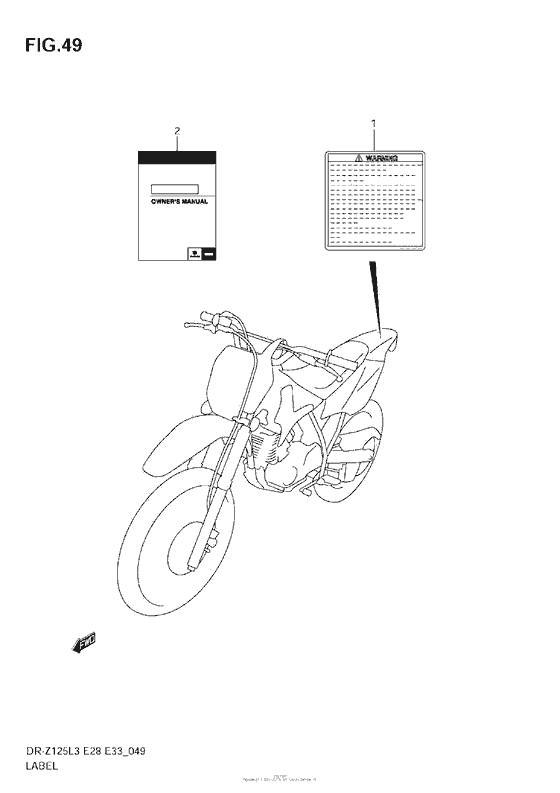 Label (Dr-Z125L3 E28)