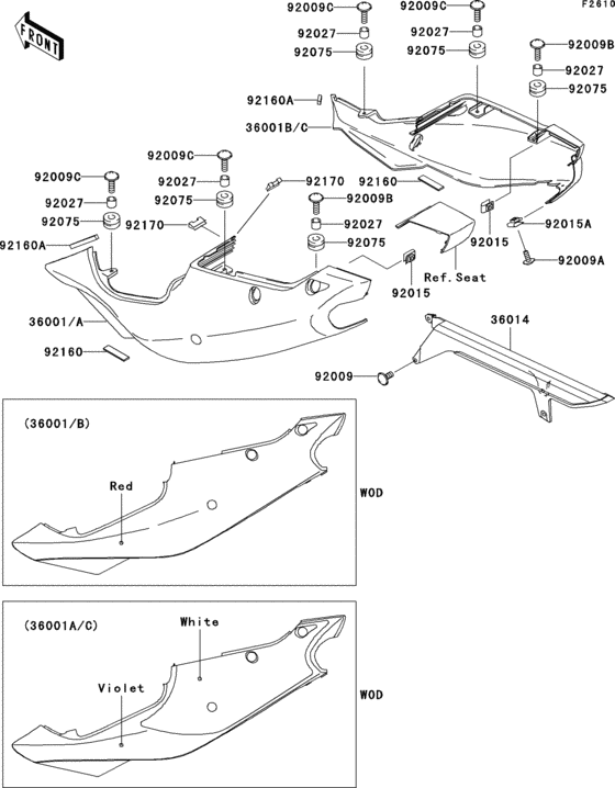 Side covers/chain cover(zx750-p1)