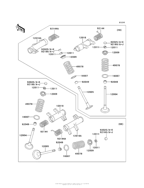 VN900 Клапана