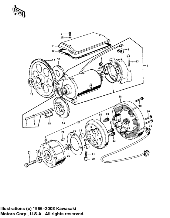 Generator/starter motor