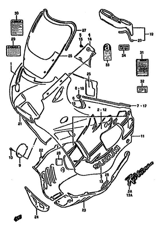Cowling body