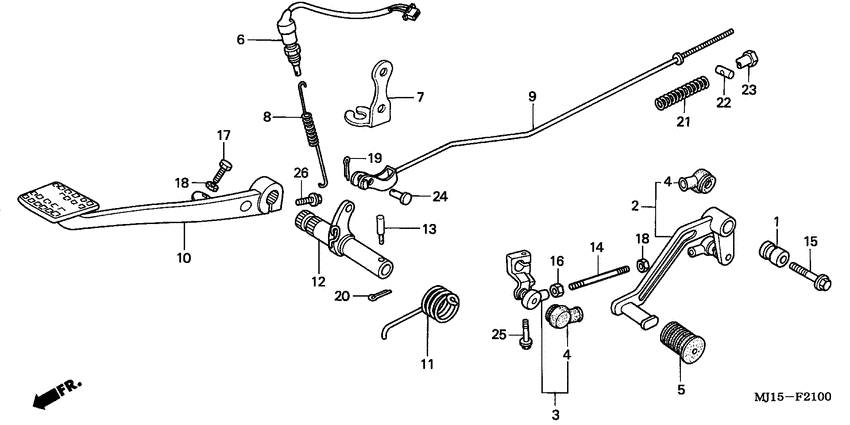 Brake pedal assy