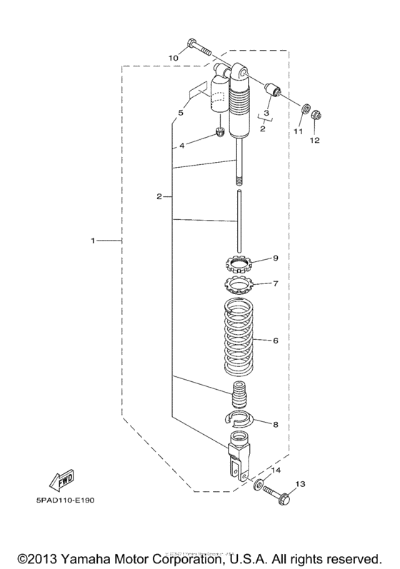 YZ85V Задняя подвеска