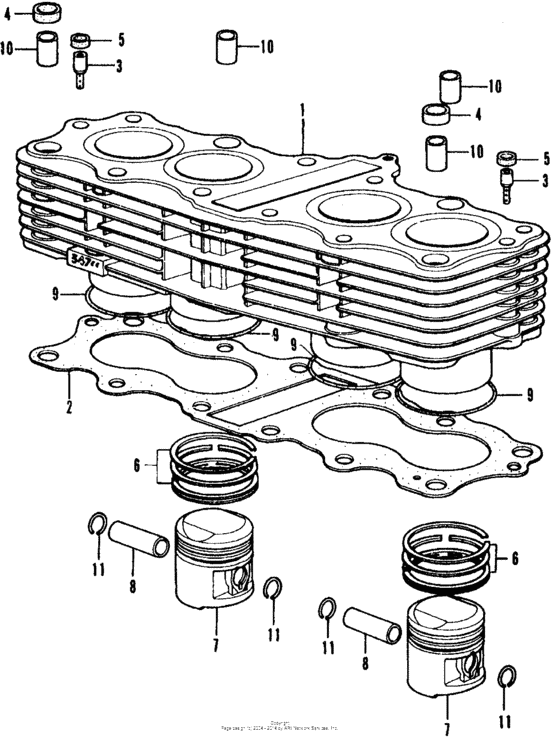 Cylinder + piston