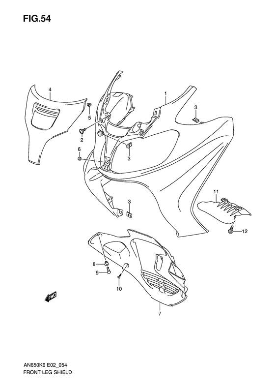 Front leg shield