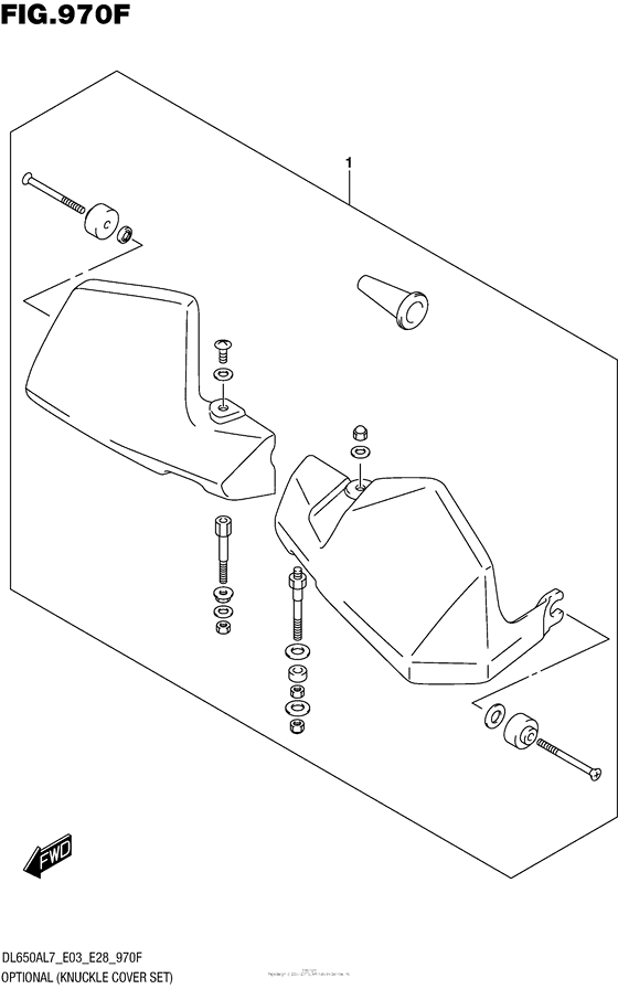 DL650X (ABS) Optional (Knuckle Cover Set) (Dl650Al7 E33)