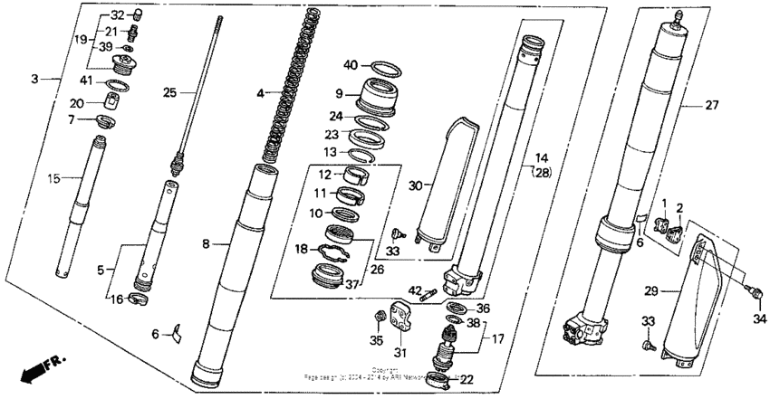 Front fork 90