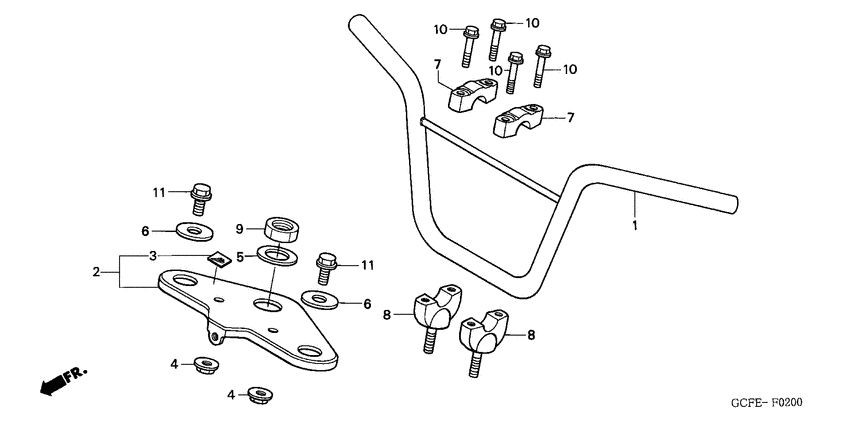 Handle pipe/top bridge