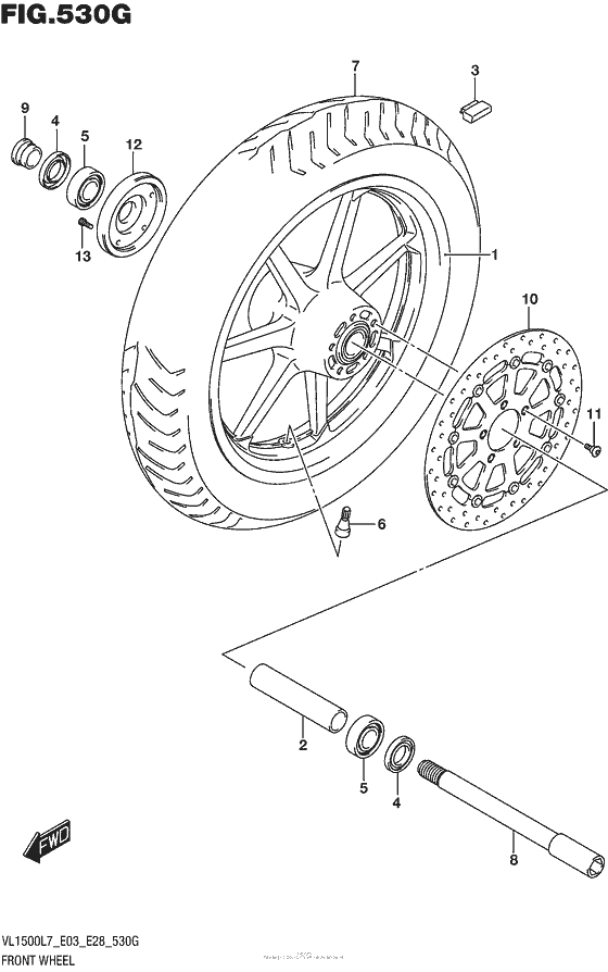 Front Wheel (Vl1500Tl7 E33)