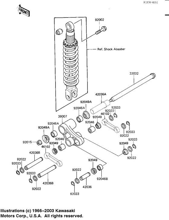 KL250 Задняя подвеска