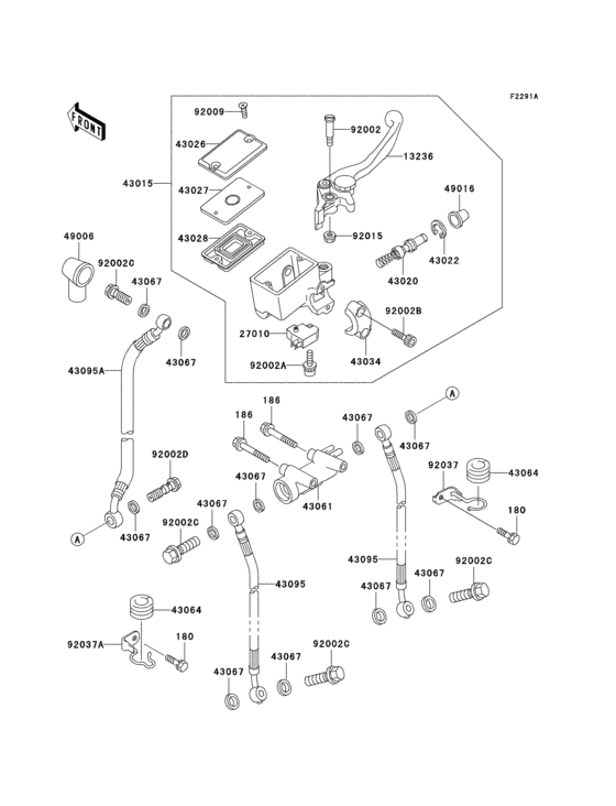 Front master cylinder(p21/p22/p24)