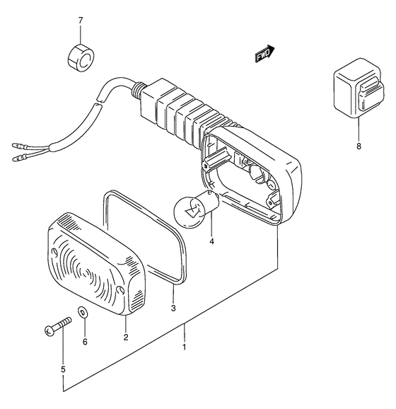 Rear turnsignal lamp