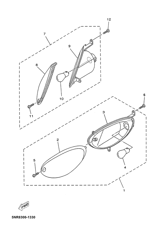 YP150D Поворотники