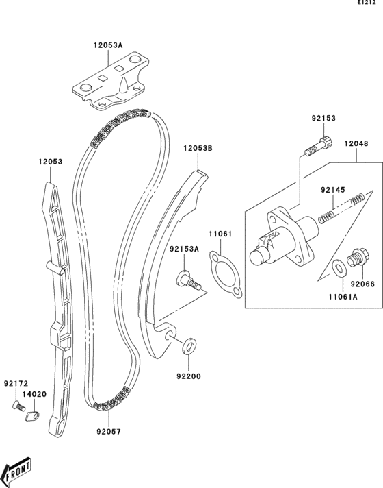 Cam chain/tensioner