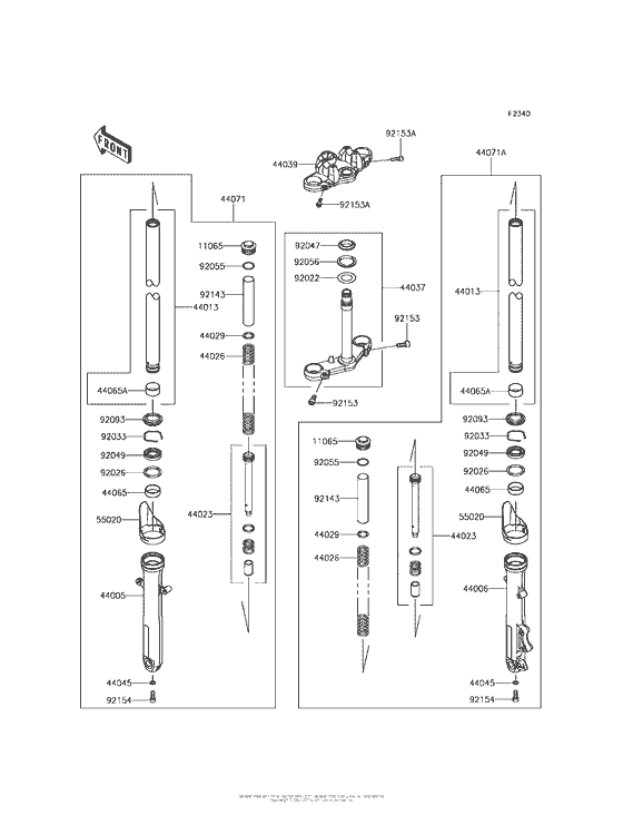  Передняя вилка