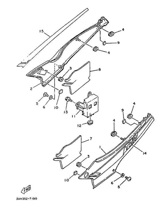TZR80 Tapas laterales
