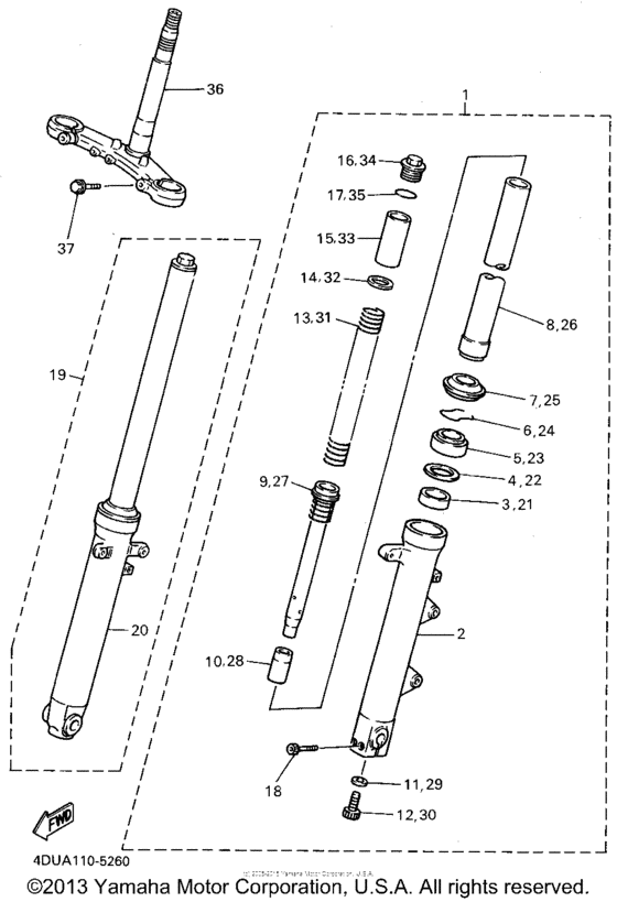 XJ600SG Передняя вилка