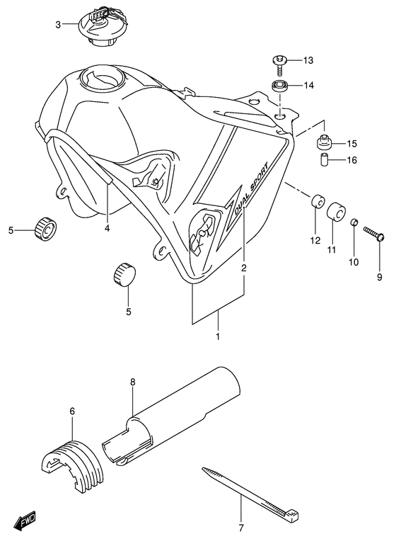 DR-Z400 Tank fuel