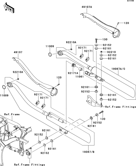 VN900 Глушитель