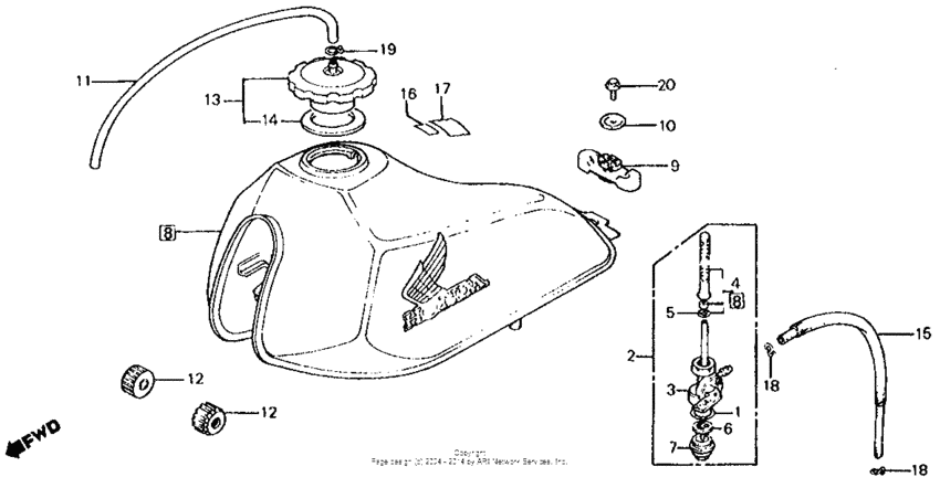 Fuel tank 84
