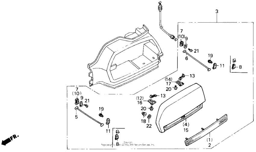 Saddlebag lid set 90