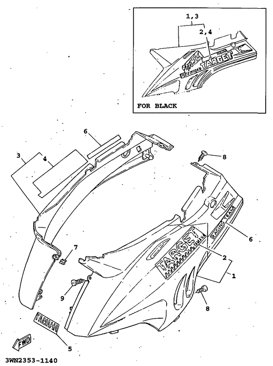 CR50Z Боковые обтекатели