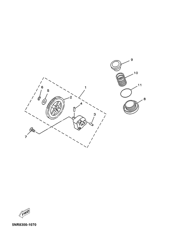 YP150D Масляный насос