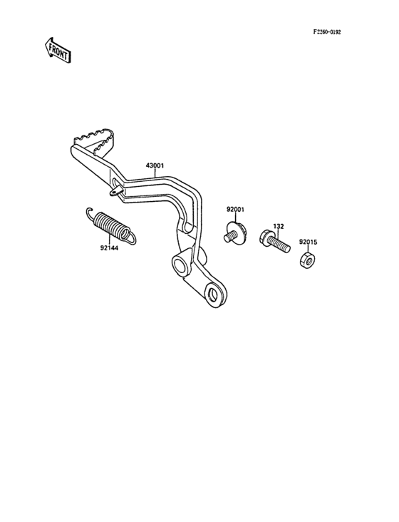  Педаль тормоза