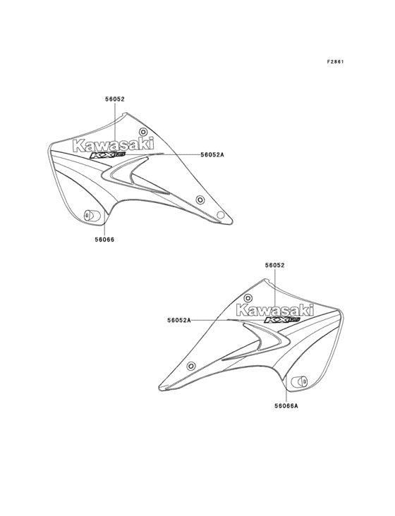 KX125 Наклейки