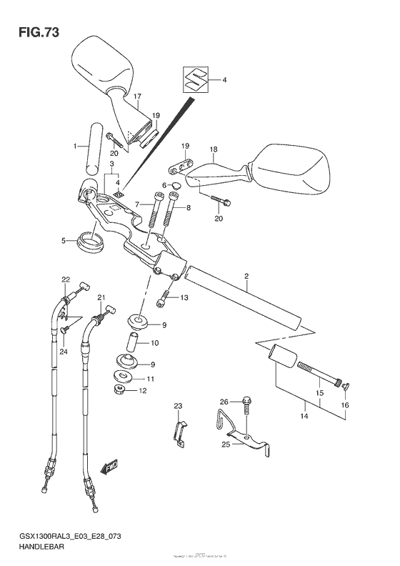 Handlebar (Gsx1300Ral3 E33)