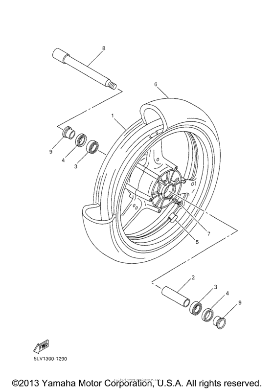 FZS1T Переднее колесо