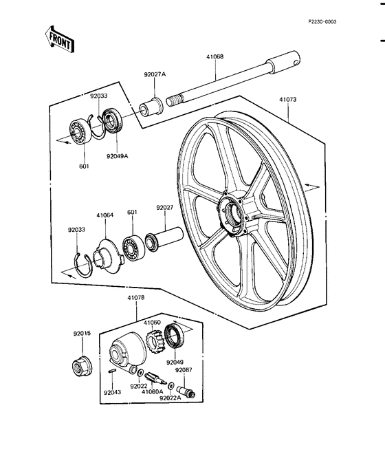 Front wheel/hub