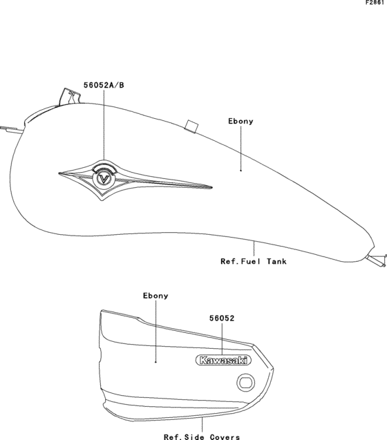VN1600 Decals(ebony)(a6f)