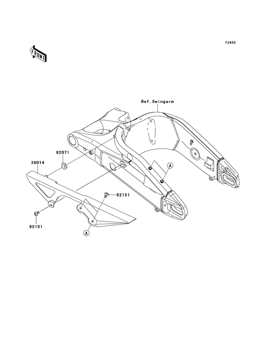 ZX600 Крышка цепи