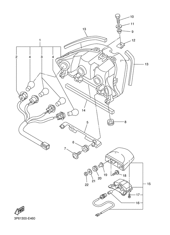 FJR1300A Фонарь