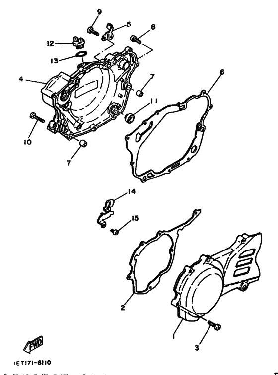 Crankcase cover ass`y  (v