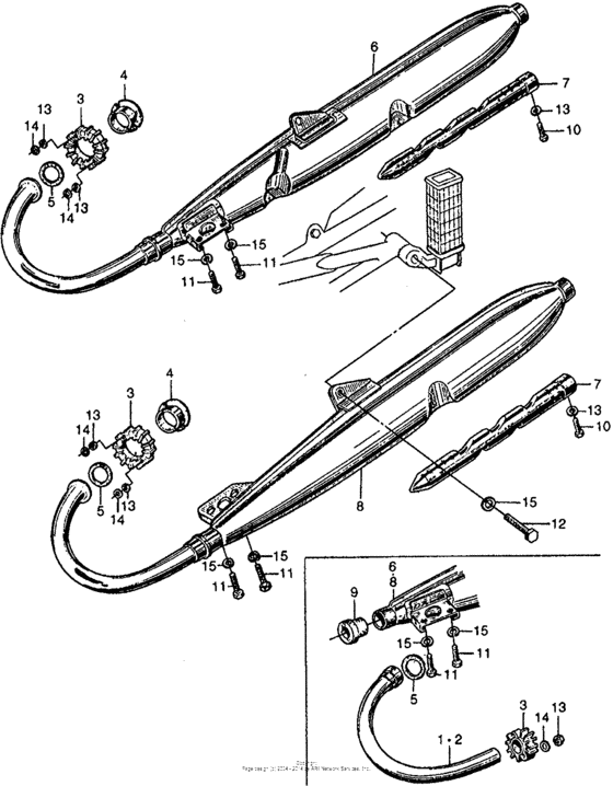 Cb160 muffler