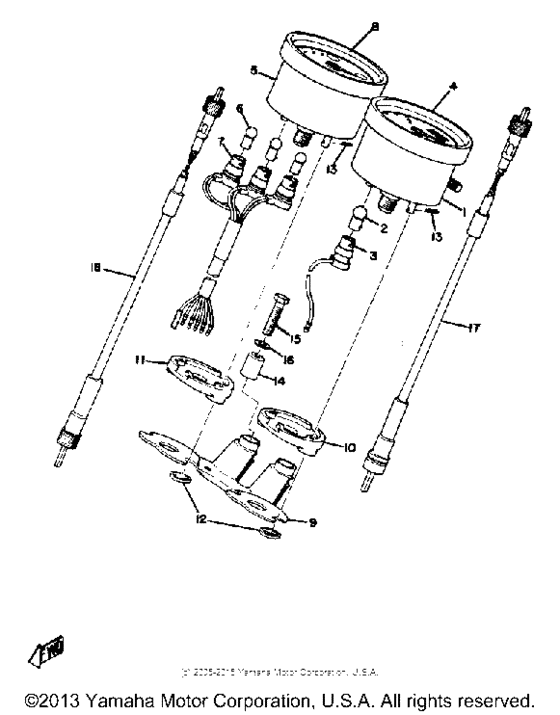 Speedometer tachometer