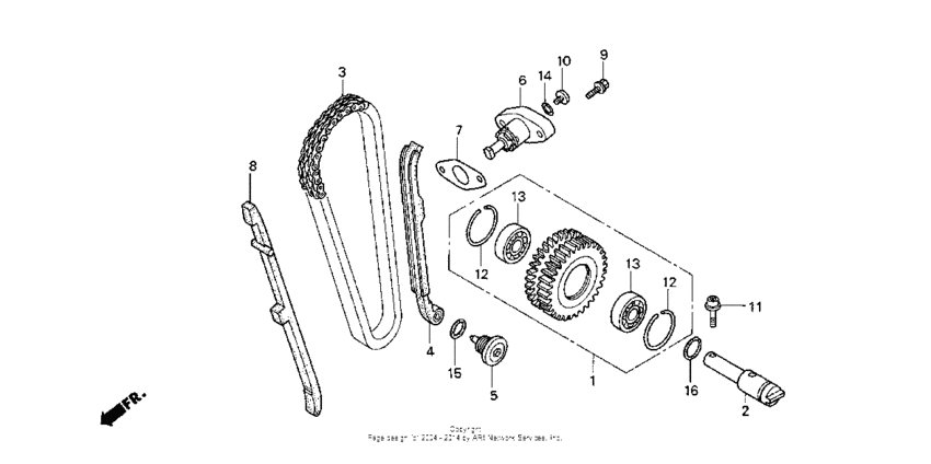 Cam chain + tensioner
