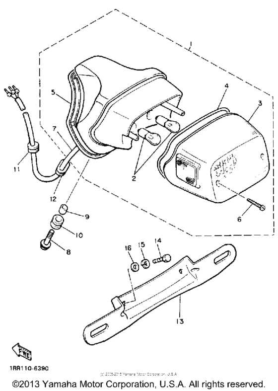 XV1100BC Фонарь