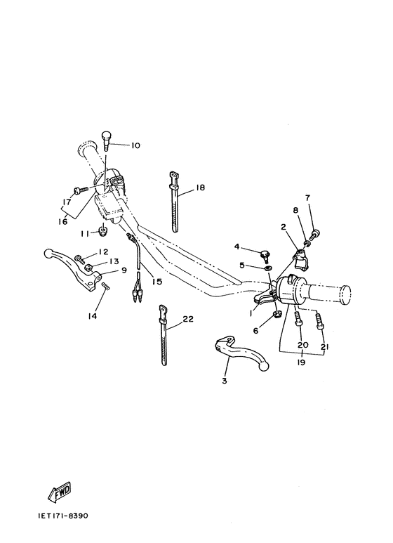 Handle switch. lever