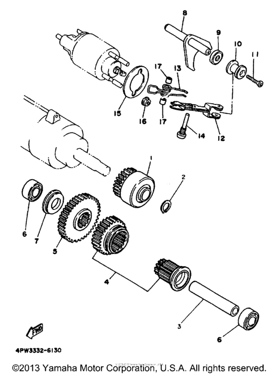 XV1100HC Муфта стартера