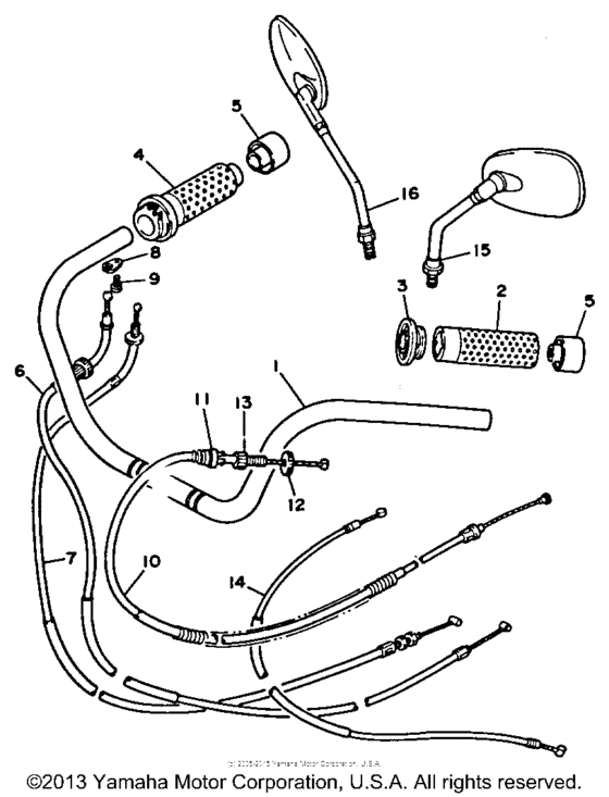 XV750BC Троса