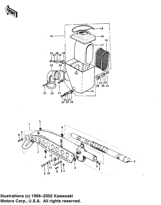 Air cleaner/muffler