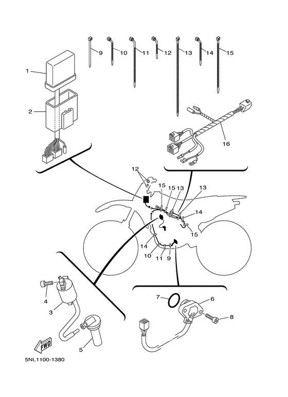 YZ250F Электрика 1