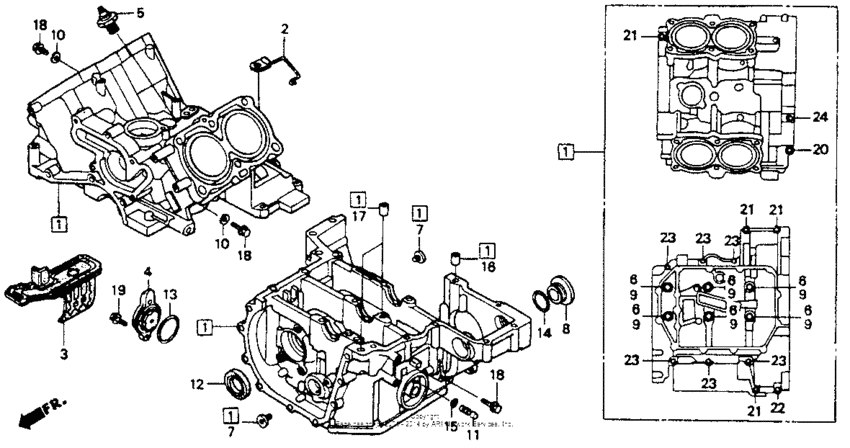 ST1100 Картер двигателя