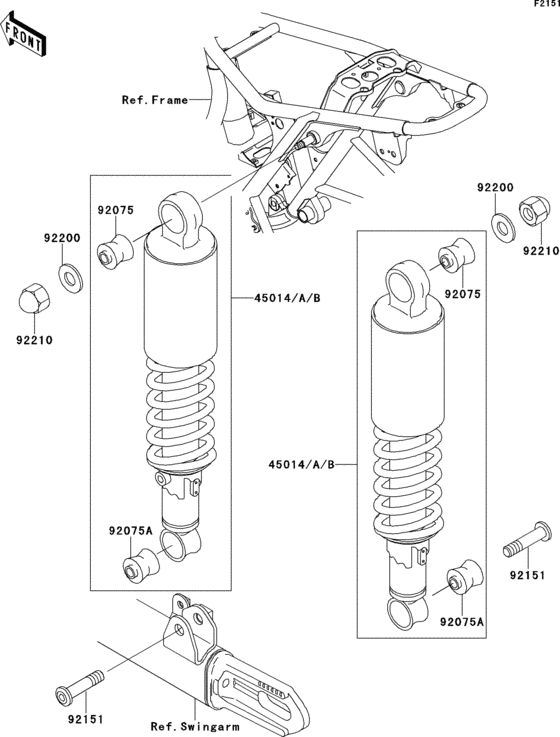 EJ650 Подвеска  /  амортизатор